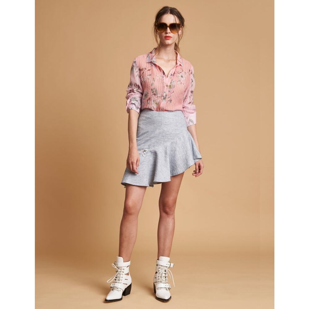 NWT $328 Chelsea and Walker Silk Melvin Blouse Size 6